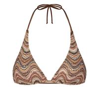 MC2 Saint Barth - Guiana Fully Adjustable Triangle Bikini Top - Femme - Maillots de bain - Brun - Taille: 40 FR