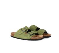 MC2 Saint Barth - Mocassins en daim doublés de shearling - Femme - Chaussures - Vert - Taille: 44 EU