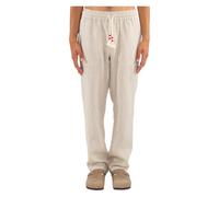 MC2 Saint Barth - Pantalon en lin à rayures - Homme - Pantalons - Beige - Taille: 3XL