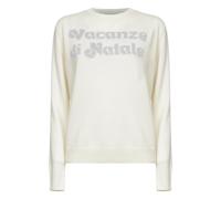 MC2 Saint Barth - Pull de vacances avec inscription en lurex - Femme - Pulls - Beige - Taille: 42 FR