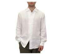 MC2 Saint Barth - Raphael Linen Shirt - Homme - Chemises - Blanc - Taille: M
