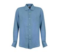 MC2 Saint Barth - Raphael Linen Shirt - Homme - Chemises - Bleu - Taille: XL