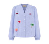 MC2 Saint Barth - Shirt - Femme - Blouses et Chemises - Bleu - Taille: 38 FR