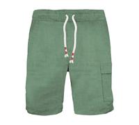 MC2 Saint Barth - Short Bermuda en lin pour homme avec cordon de serrage - Homme - Shorts - Vert - Taille: L