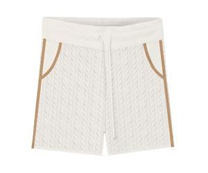 MC2 Saint Barth - Shorts en maille torsadée Azure - Femme - Shorts - Blanc - Taille: 36 FR