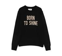 MC2 Saint Barth - SweaT-shirt Nouvelle Reine Née pour Briller - Femme - Pulls - Noir - Taille: 40 FR