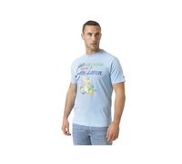 MC2 Saint Barth - T-shirt bleu Drink Gin Lemon - Homme - Tops - Bleu - Taille: M