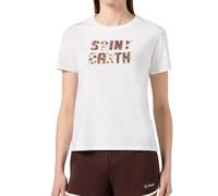 MC2 Saint Barth - T-shirt Emilie in cotone - Femme - Tops - Blanc - Taille: 40 FR