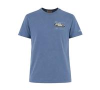 MC2 Saint Barth - T-Shirt en Coton Brodé - Homme - Tops - Bleu - Taille: M