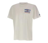 MC2 Saint Barth - Portland Cotton T-Shirt With Front Print - Homme - Tops - Blanc - Taille: S