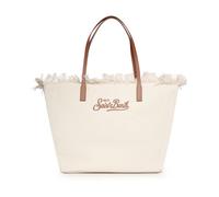 Saint Barth - City Bag Fringe - Femme - Sacs - Beige - Taille: ONE Size