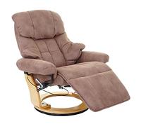 MCA fauteuil relax Calgary 2 tissu charge max. 150kg marron antique nature Marron G