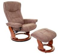 MCA fauteuil relax Hamilton tissu charge max. 130kg marron antique miel Marron G
