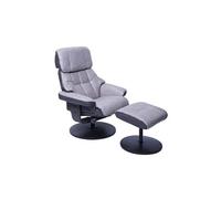 Fauteuil de relaxation Mendler MCA fauteuil relax HWC-F21 charge max 110kg gris clair