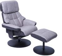 Fauteuil de relaxation Mendler MCA fauteuil relax HWC-F21 charge max 110kg gris clair