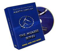 McAbee Rings (Gold Rings and DVD) by Martin Lewis - Trick