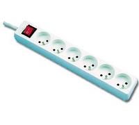 GENERIQUE Multiprise 6 prises blanche + Interrupteur - 4 m