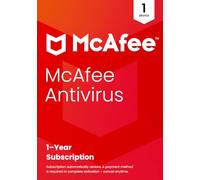 McAfee AntiVirus 2025 | Abonnement d'un an avec renouvellement automatique | Protection PC en temps réel contre les menaces nouvelles et évolutives | Carte clé