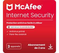 McAfee Internet Security 2025 - Édition: 3 Appareils 2 Ans