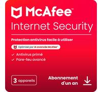 McAfee Internet Security 2026 - Édition: 3 Appareils 1 An