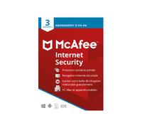 McAfee Internet Security, Antivirus et sécurité Internet, 3 appareils - Brand: mcafee - appareils: 3-appareils - licence: 2-ans
