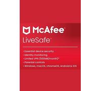 McAfee LiveSafe 2023 - 3 Device 1 Year Key GLOBAL