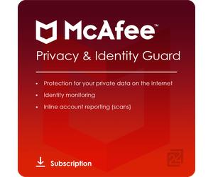 McAfee Privacy & Identity Guard 1 Dispositif / 1 An