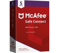McAfee Safe Connect VPN Premium pour 5 appareils, 1 an