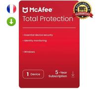 McAfee - Total Protection 2023 - 5 ans - Livraison Rapide