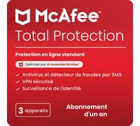 McAfee Total Protection 2025 3 Dispositifs 1 An