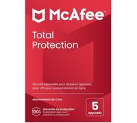 McAfee Total Protection - Licence 2 ans - 5 postes - A télécharger