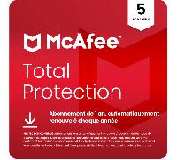 McAfee Total Protection - 5 Appareils, 1 an - appareils: 5-appareils - licence: 1-an