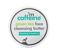 mCaffeine Green Tea Face Cleansing Butter - Shea and Murumuru Butter Infused - Removes Dirt and Oil from Pores - Protects Skin Barrier - 100 g