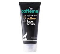 mCaffeine Naked and Raw Coffee Face Scrub - Face Cleanser with Pure Arabica Coffee - Face Wash Reduces Spots - Cappuccino - All Skin Types - 75 g
