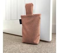 McAlister Textiles Milan Butée de porte en tissu non rempli Terre cuite 21 x 17 cm