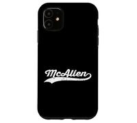McAllen Texas Vintage Cursive Nom de ville américain Retro Sports Coque pour iPhone 11