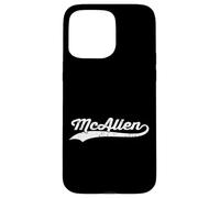 McAllen Texas Vintage Cursive Nom de ville américain Retro Sports Coque pour iPhone 15 Pro Max