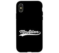 McAllen Texas Vintage Cursive Nom de ville américain Retro Sports Coque pour iPhone X/XS