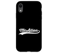 McAllen Texas Vintage Cursive Nom de ville américain Retro Sports Coque pour iPhone XR