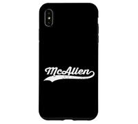 McAllen Texas Vintage Cursive Nom de ville américain Retro Sports Coque pour iPhone XS Max