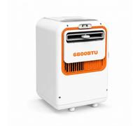 Mcamgiczin Climatiseur Portable 6800 BTU 2026, sans Tuyau d’évacuation, Mode Nuit 30 DB, 3-en-1 : Refroidissement, brumisation, déshumidification, pour Chambre, Bureau, Camping-Car.