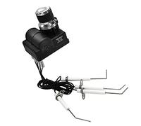 MCAMPAS Kit d'allumage de gril pour plaque chauffante Blackstone de 71,1 cm, 4 sorties de batterie AA universelle, couvercle argenté, allumage d'allumage avec bougie d'allumage haute