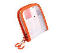 MCAOAL 1. Mallette transparente pour hameçons à appâts de pieuvre avec 6 compartiments Sac de matériel de pêche portable avec fermetures éclair à 2 voies pour ranger le matériel de pêche