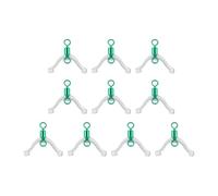 MCAOAL 10/20 pièces Outil de nouage Contacteur Dispositif pour Double Crochet Subline Splitter Ligne de Pêche Bifurcation Pivots 8 Anneaux en Forme de Anneaux