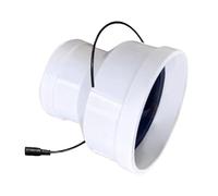 MCAOAL 12 V Ventilateur de conduit sans balais Motorinline 75 mm à 110 mm pour échappement de salle de bain de bureau et salle de bain hydroponique
