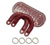 MCAOAL Accessoires de à main en cuir PU flexibles, à la mode | Bases de en cuir PU pratiques pour le Crochet, assemblage facile, projets d ' artisanat créatifs, designs à la