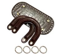 MCAOAL Accessoires de à main en cuir PU flexibles, à la mode | Bases de en cuir PU pratiques pour le Crochet, assemblage facile, projets d ' artisanat créatifs, designs à la
