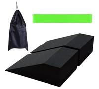 MCAOAL Bloc de cales antidérapantes Squats Musculation Machine à jambes Cale de cire Slants Board Étirement des pieds Durable Non Mauvais Squats pour l'entraînement de force et d'équilibre