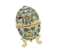 MCAOAL Boîte à bijoux décorative unique avec effets de lumière interchangeables et composition en métal robuste, contenant à souvenirs, boîte décorative résistante à l ' oxydation