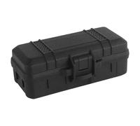 MCAOAL Boîte de rangement légère et imperméable pour matériel de randonnée pour les ustensiles de plein air et les urgences. Organisateur de randonnée léger en plastique, Noir , Taille unique